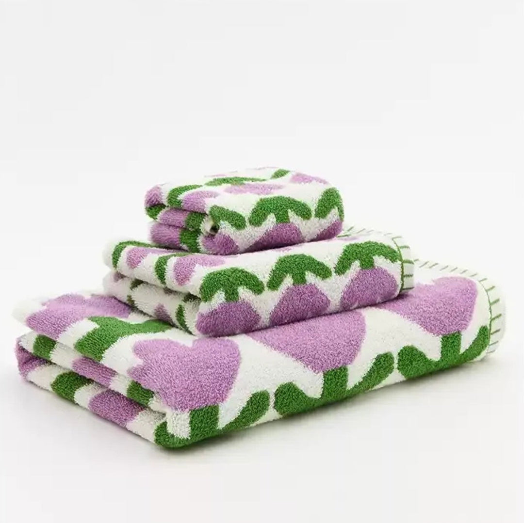 Tulip Pattern Towels