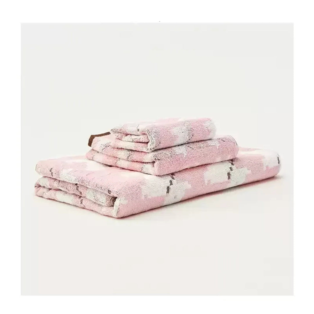 Cartoon Animal Pattern Towels