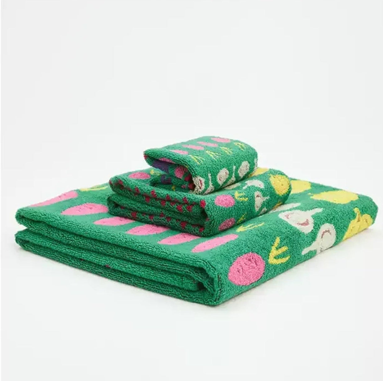 Vegetable Pattern Towels