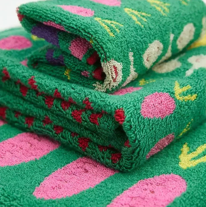 Vegetable Pattern Towels