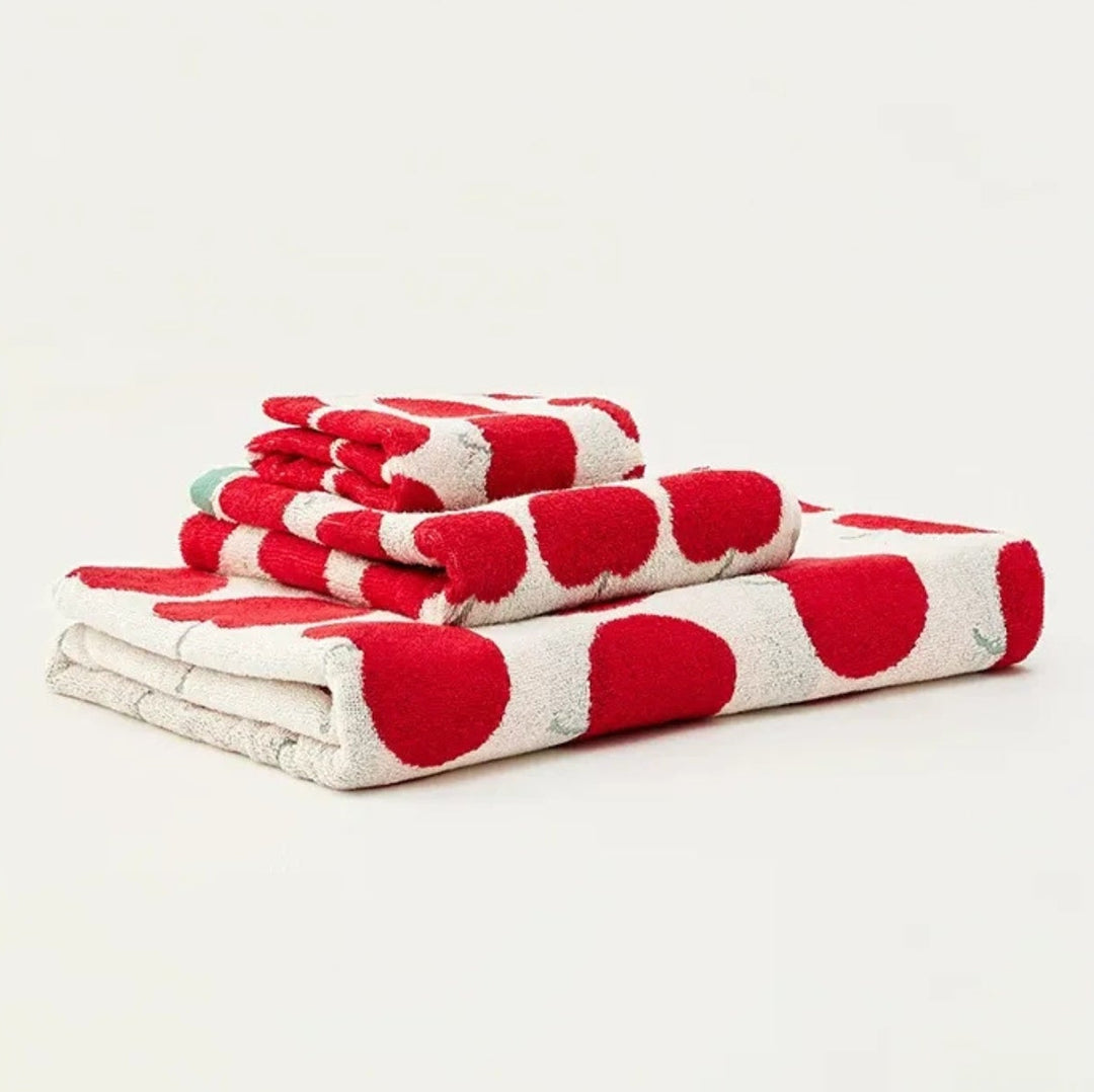 Apple Pattern Towels