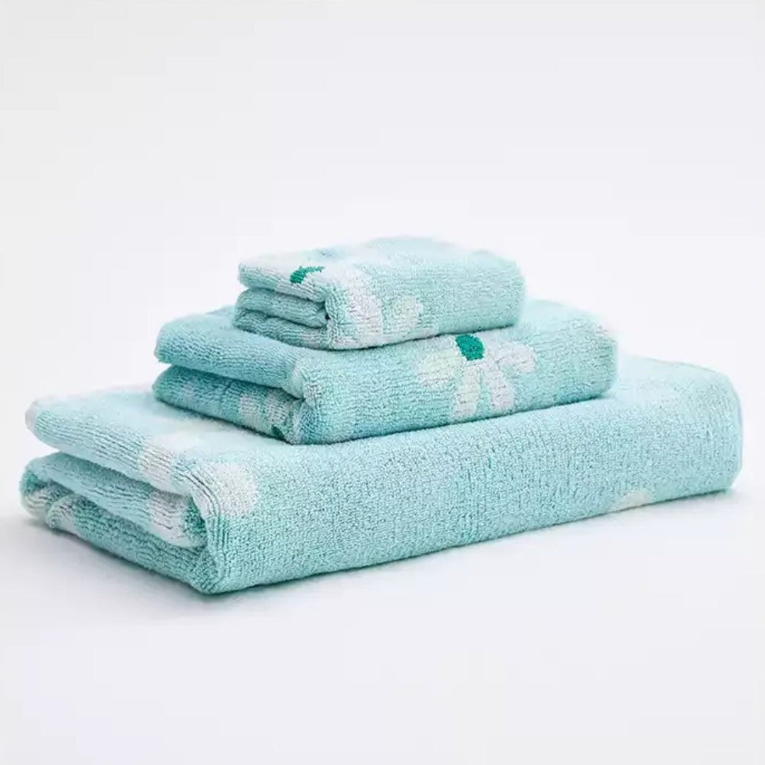 Flower Print Towels