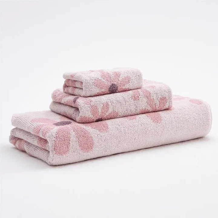 Flower Print Towels