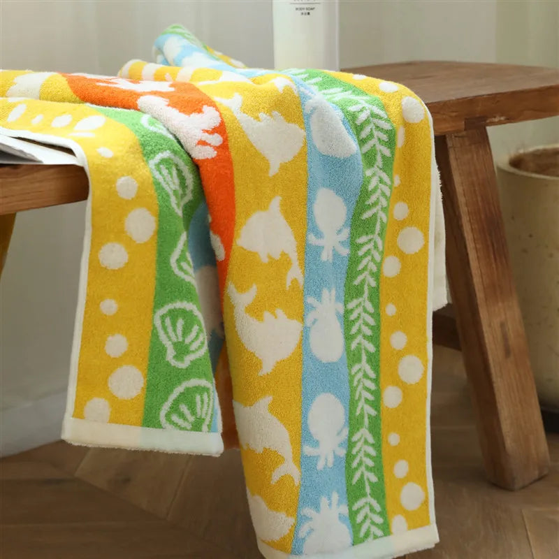 Sea Animal Pattern Towels