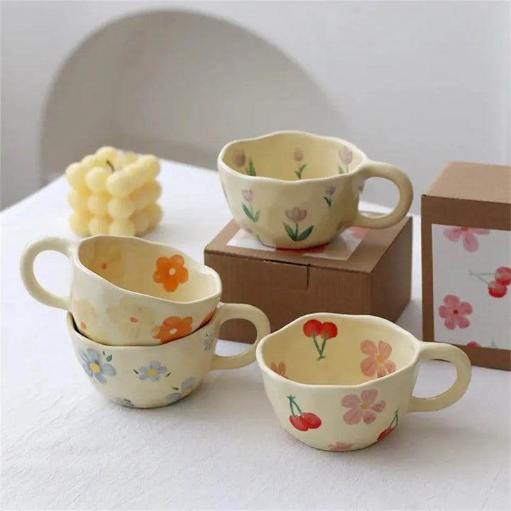Ceramic Flower Mugs itsdecorszn