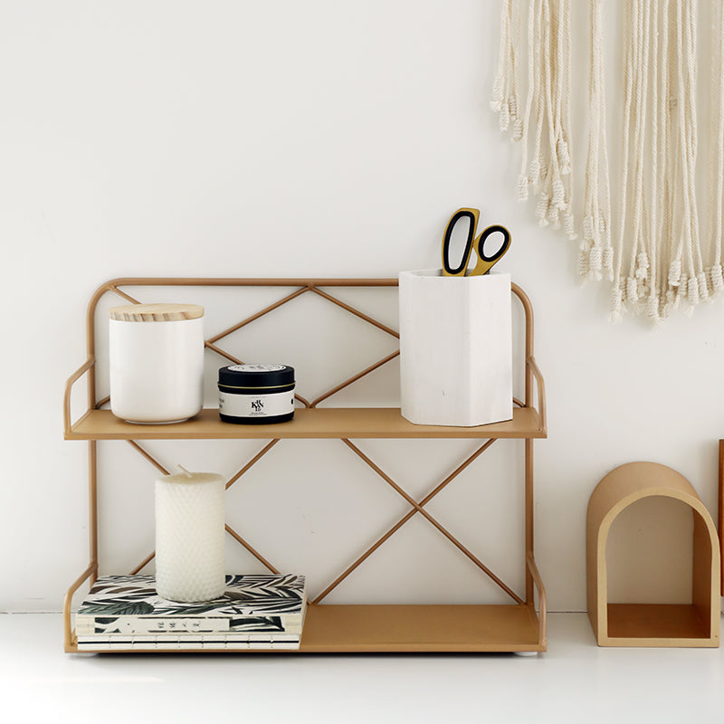 Double Metal Shelf | Green Metal Shelf | itsdecorszn