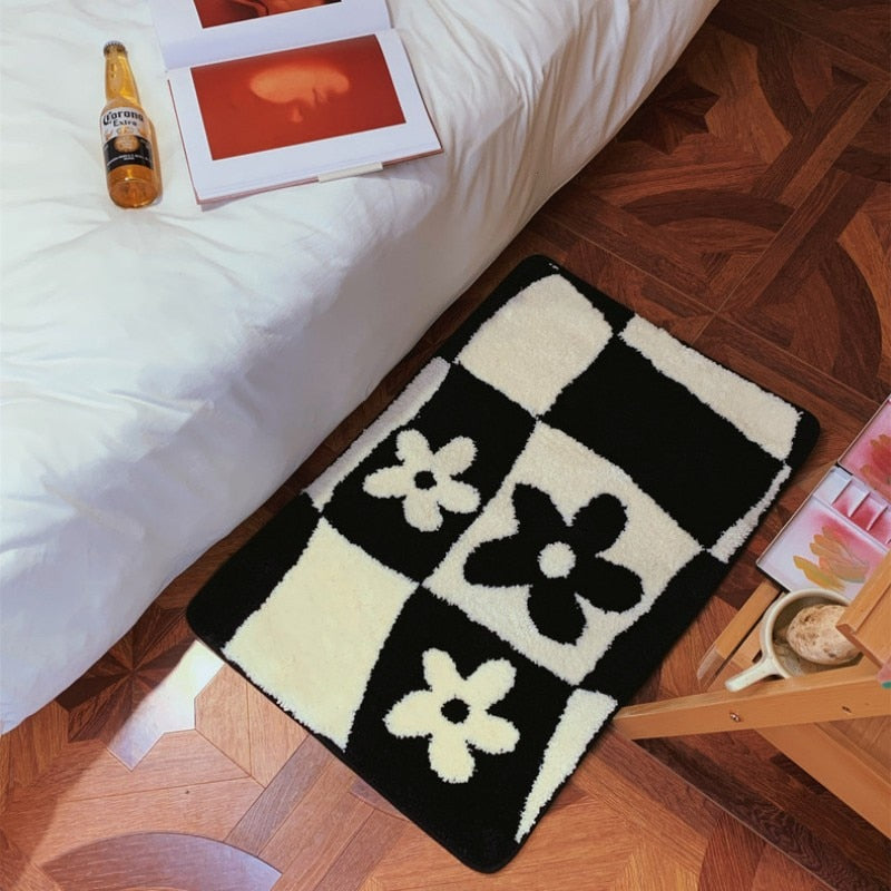 Flower Plaid Rug itsdecorszn