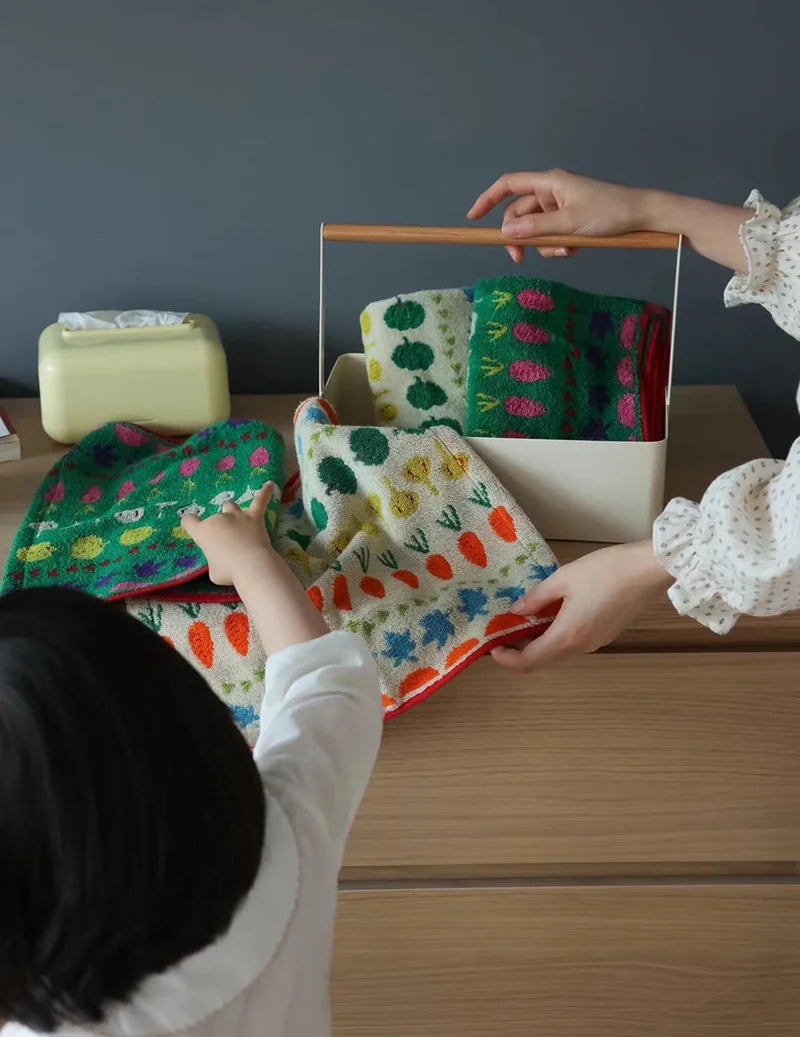 Vegetable Pattern Towels