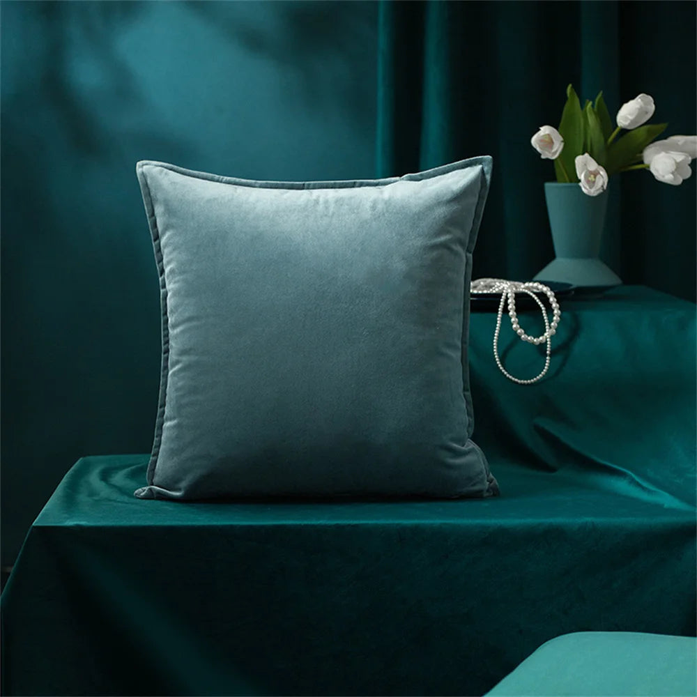 Monochrome Velvet Pillow Covers