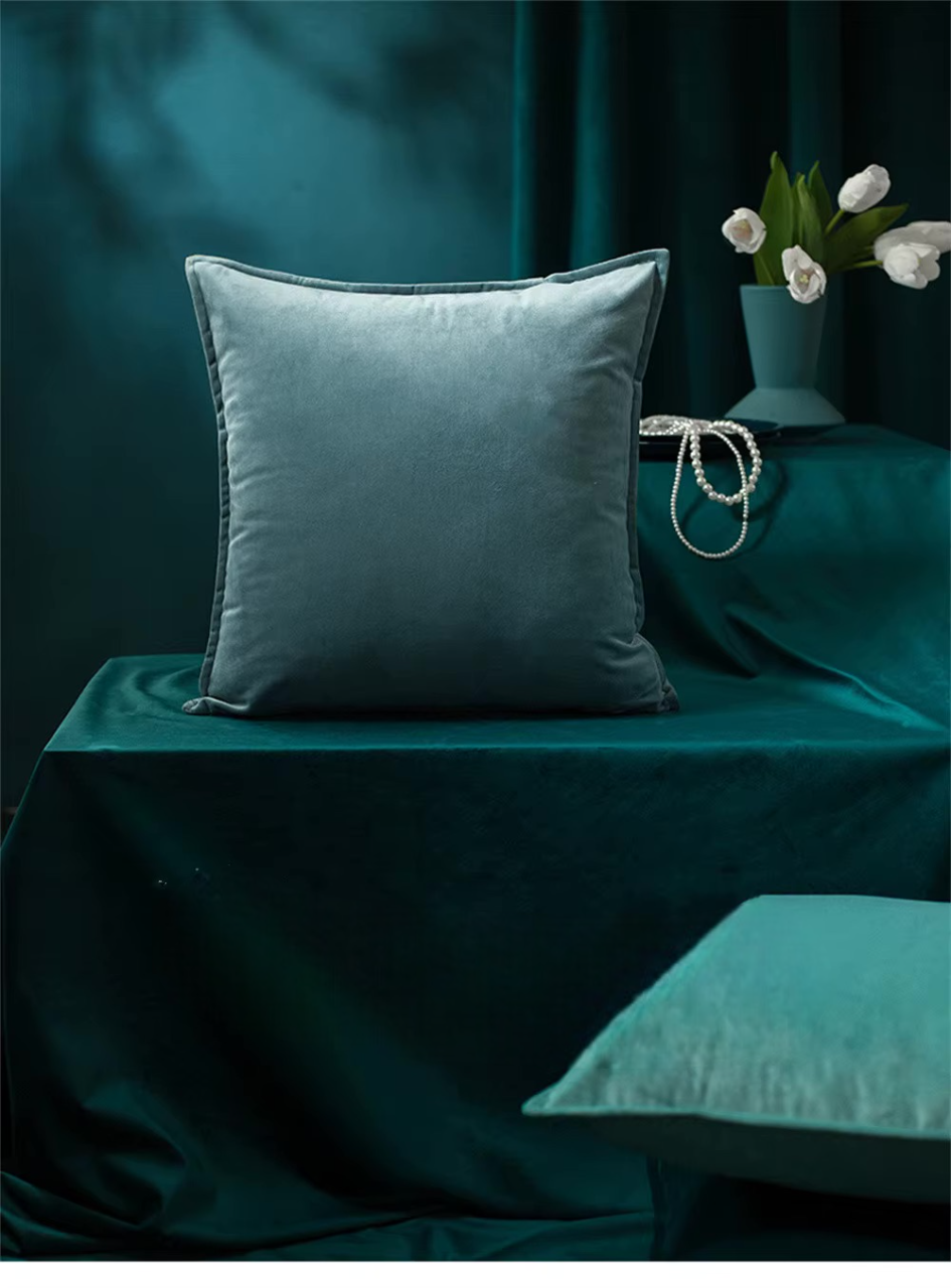 Monochrome Velvet Pillow Covers