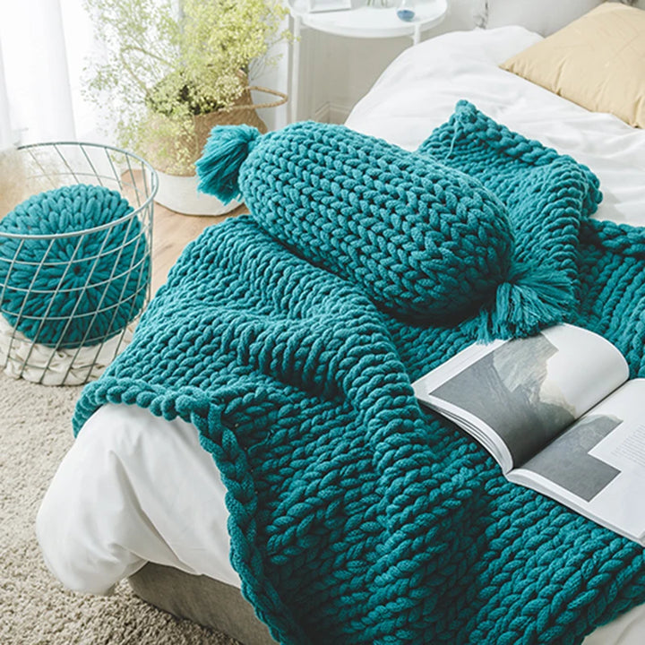 Candy Shaped Knit Pillow