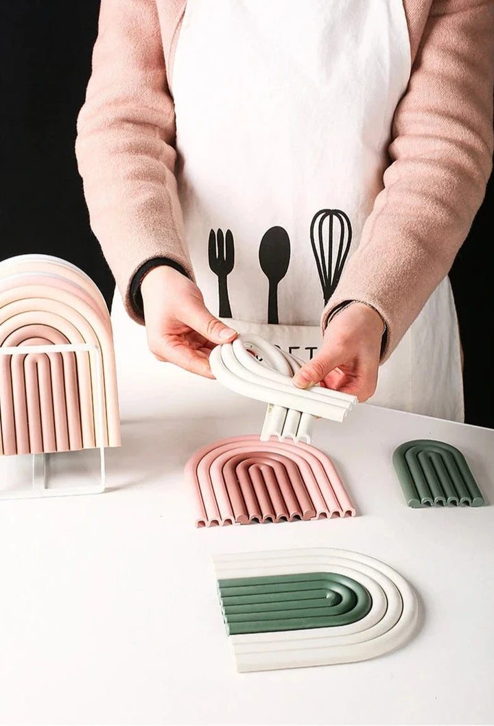 Rainbow Layered Coasters