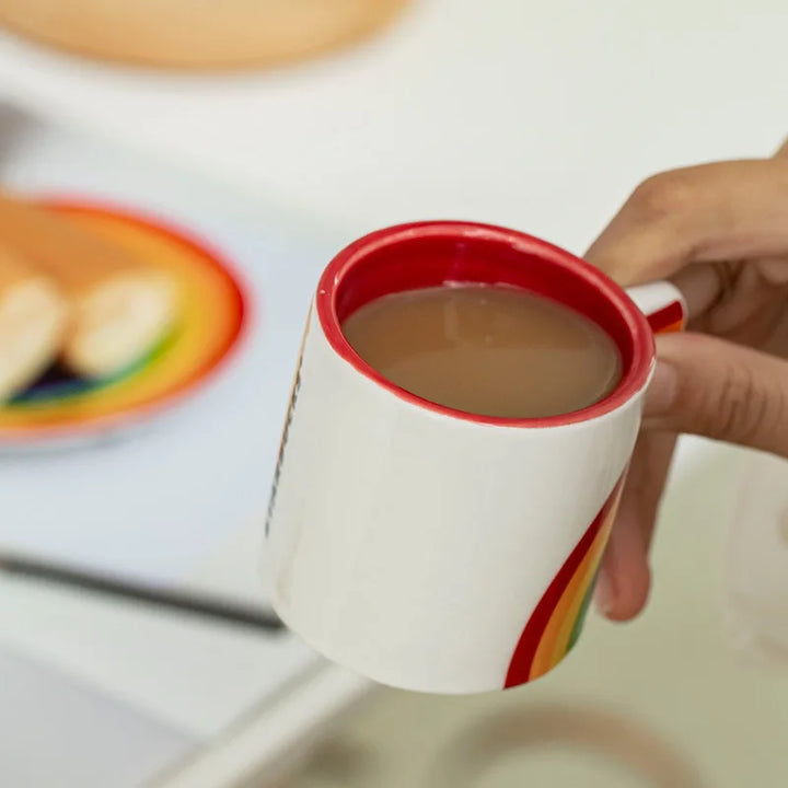 Rainbow Mug & Saucer