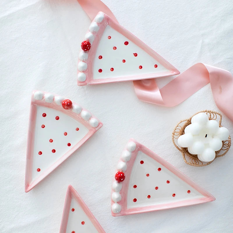 Strawberry Cake Plate Set