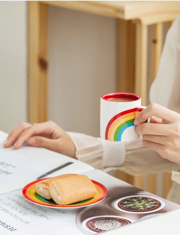 Rainbow Mug & Saucer