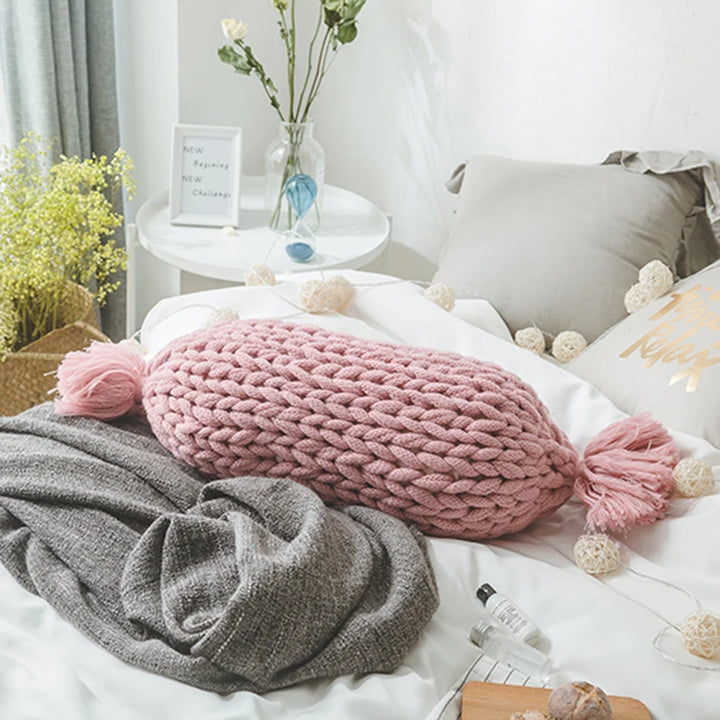 Candy Shaped Knit Pillow