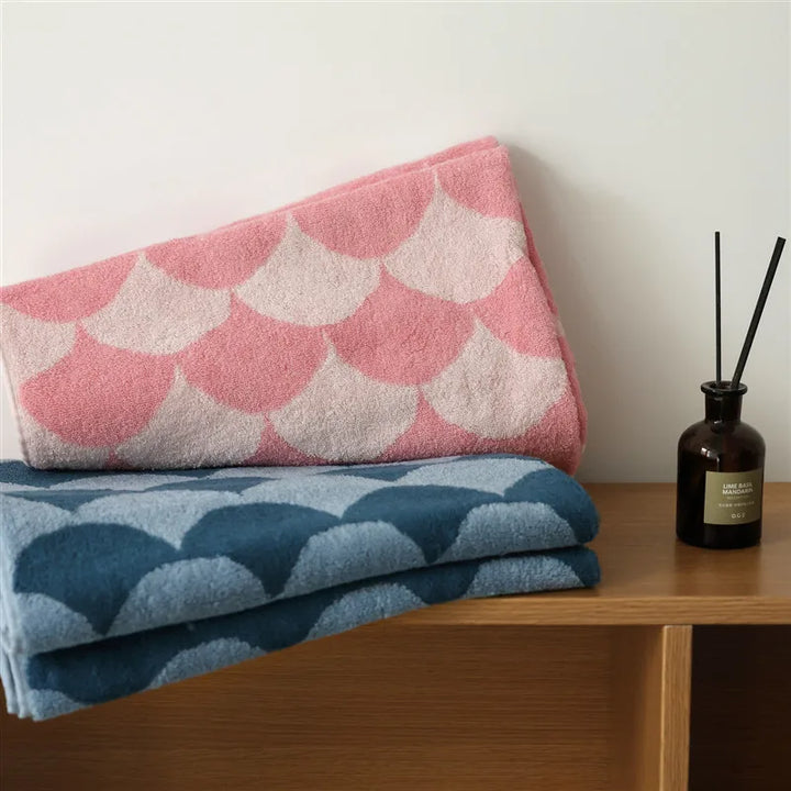 Fish Scale Pattern Towels | Fish Pattern Towels | itsdecorszn