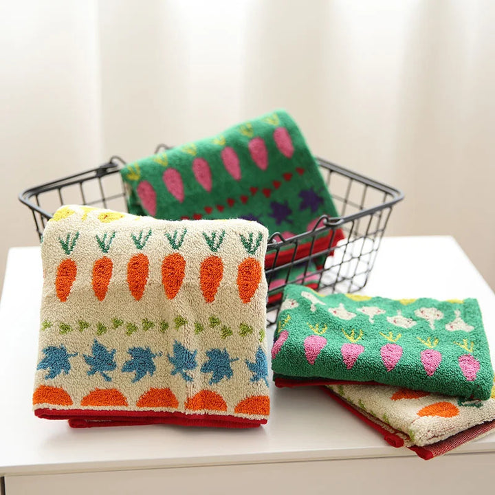 Vegetable Pattern Towels