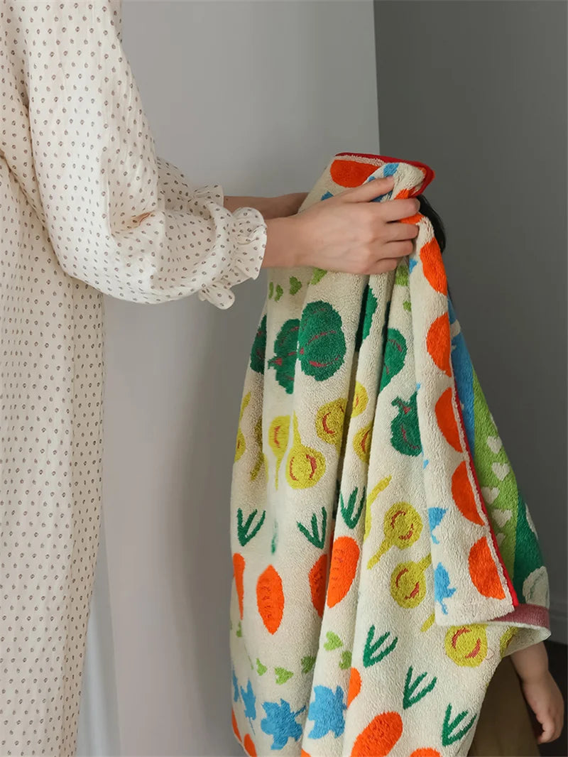 Vegetable Pattern Towels