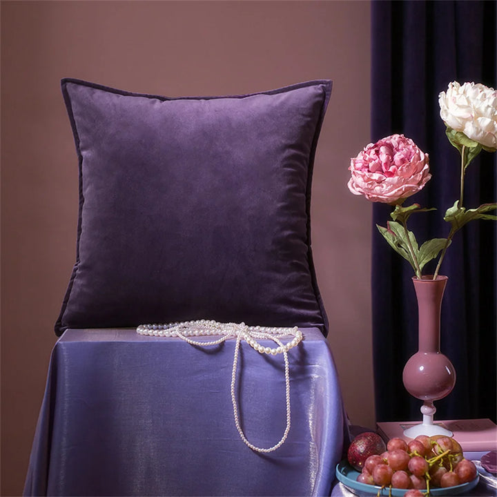 Monochrome Velvet Pillow Covers