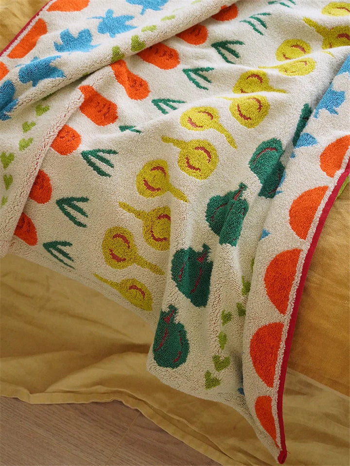 Vegetable Pattern Towels