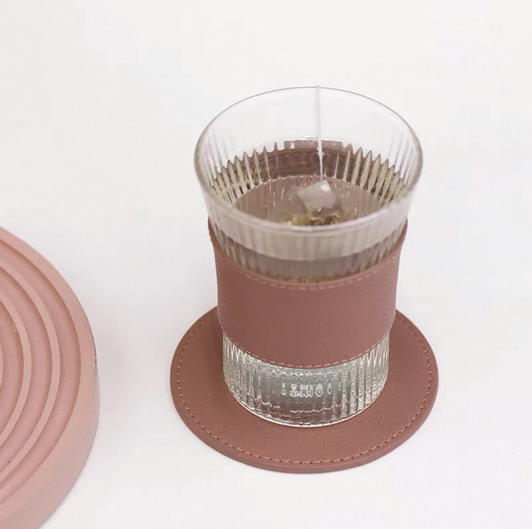 Leather Coaster Set