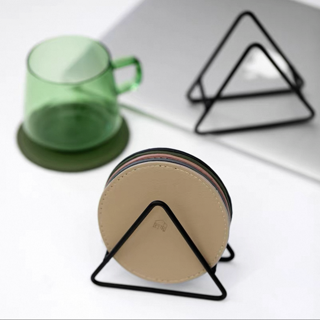 Leather Coaster Set