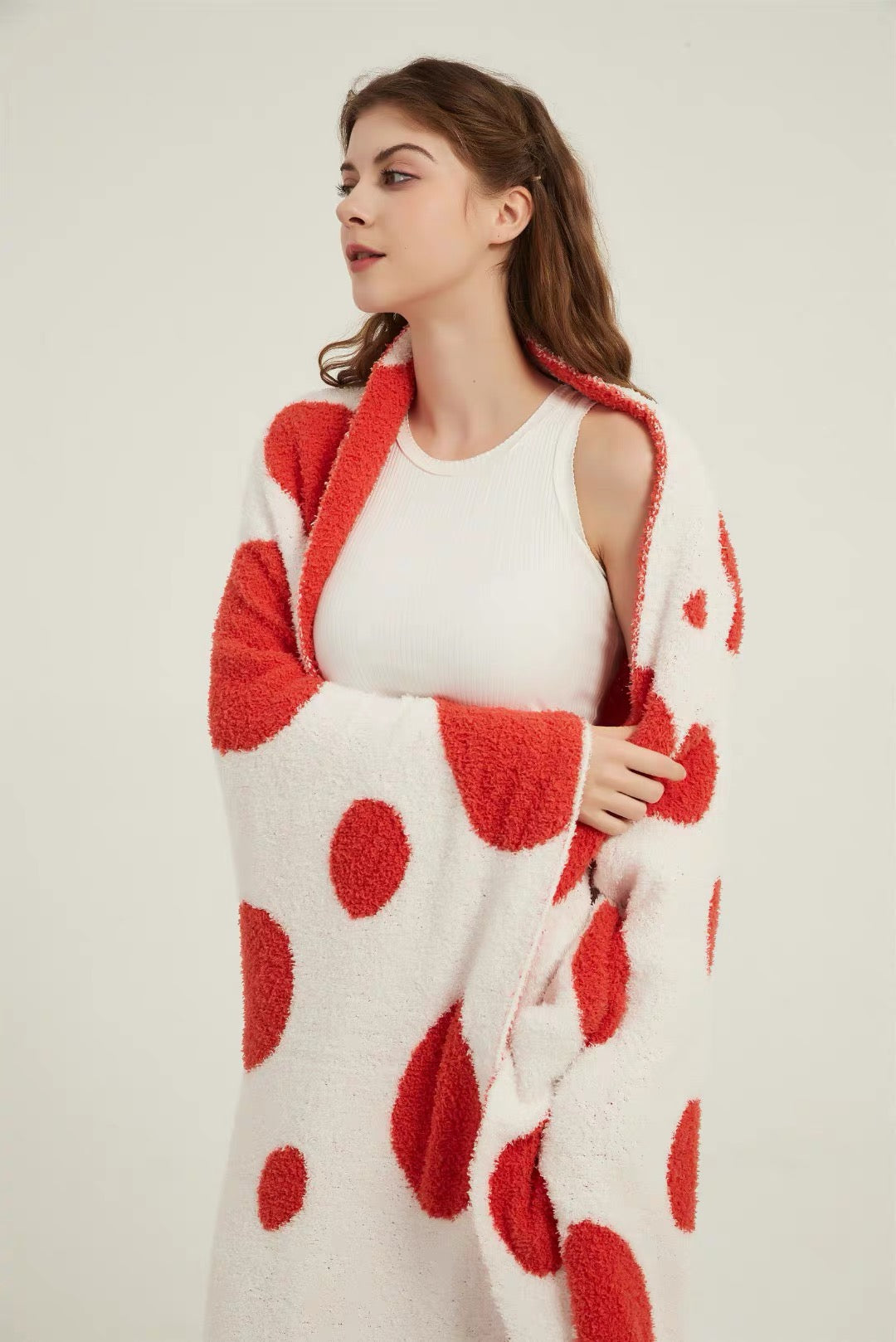 Polka Dot Reversible Blanket