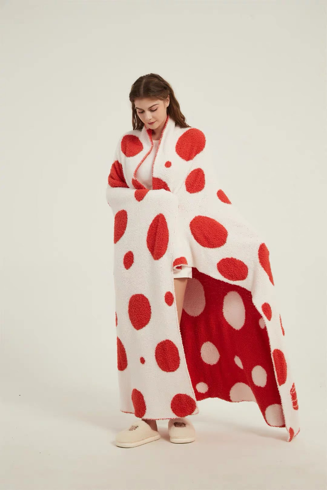Polka Dot Reversible Blanket