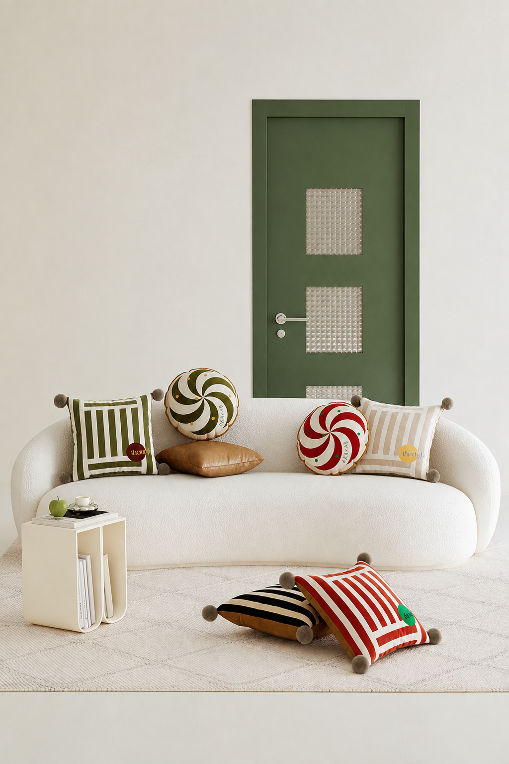 Candy Stripes &amp; Swirl Pillows