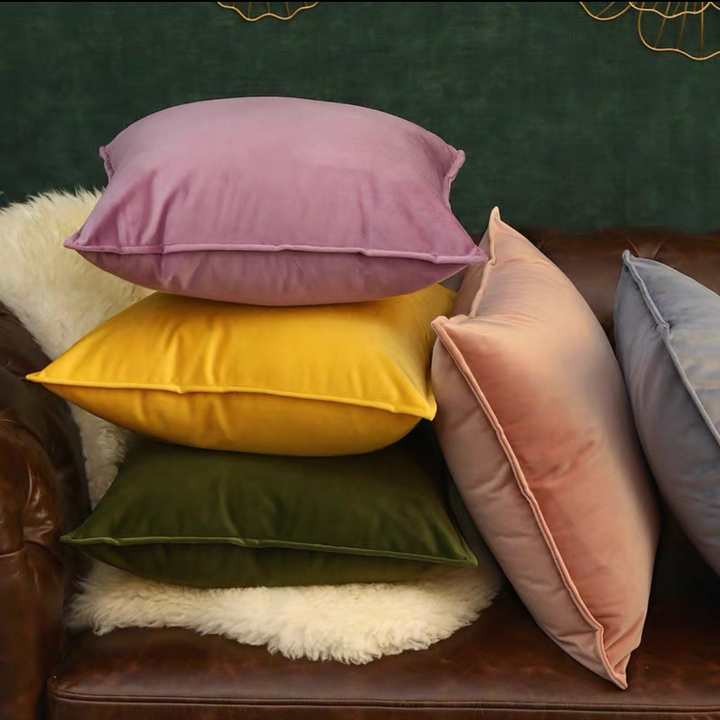 Velvet Monochrome Pillows