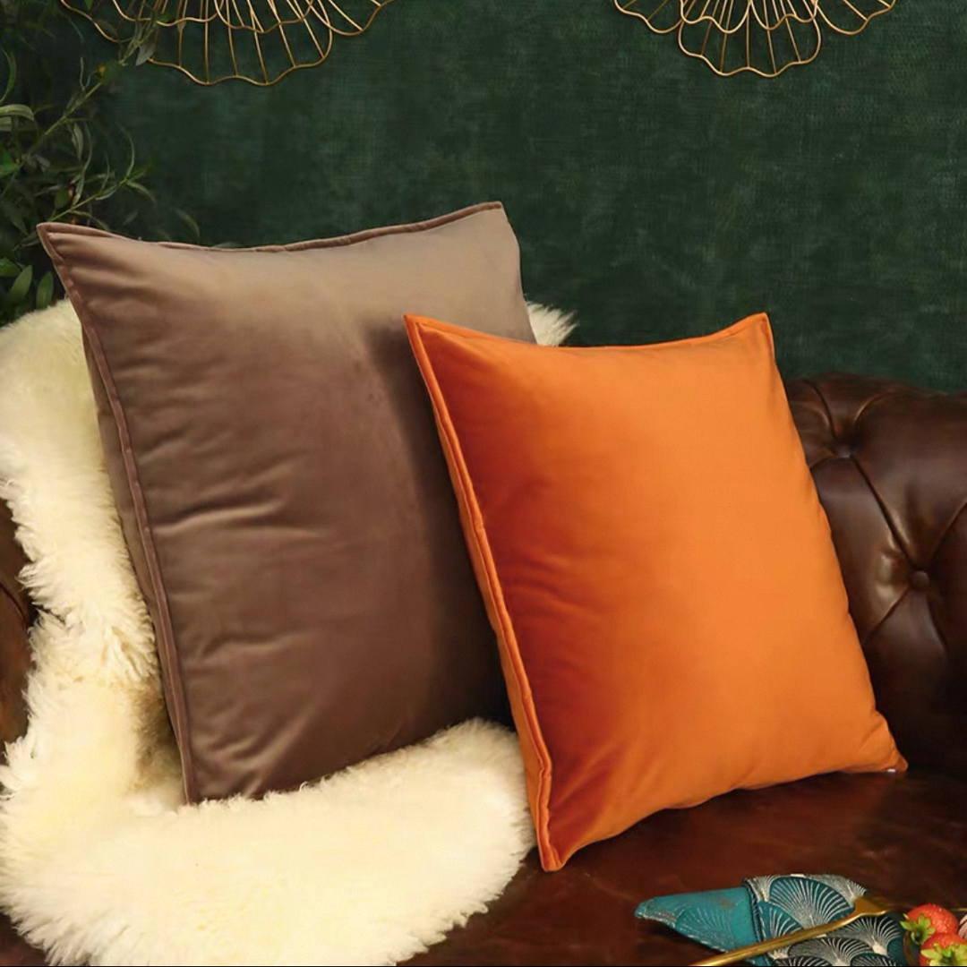 Velvet Monochrome Pillows