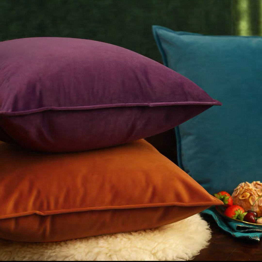 Velvet Monochrome Pillows