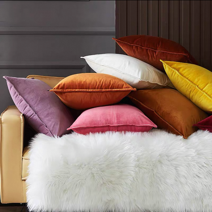 Velvet Monochrome Pillows