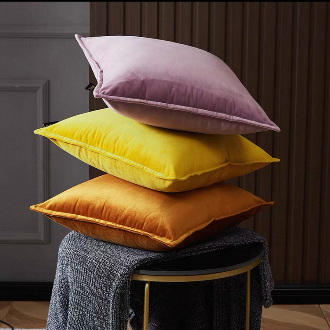 Velvet Monochrome Pillows