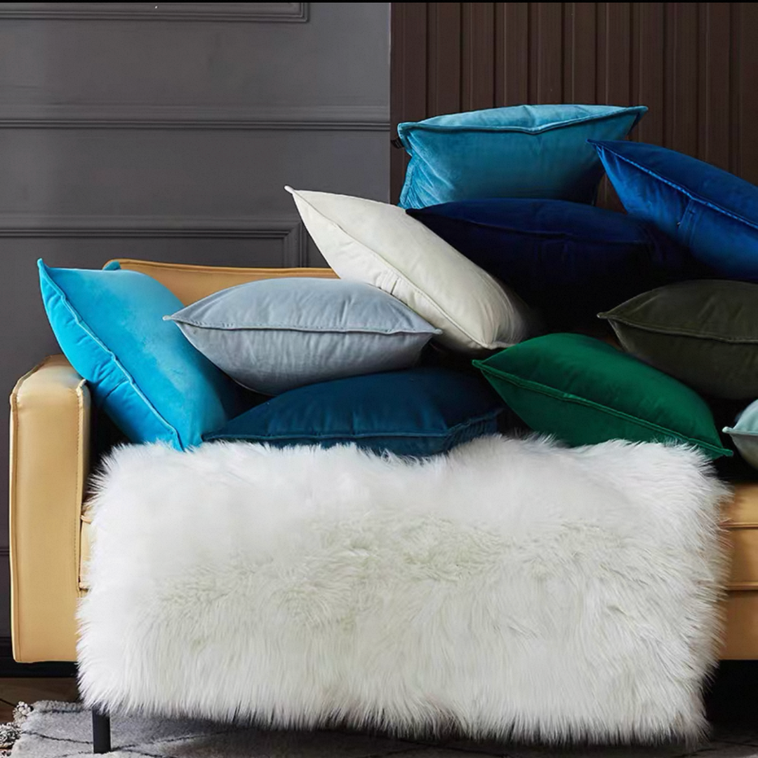 Velvet Monochrome Pillows