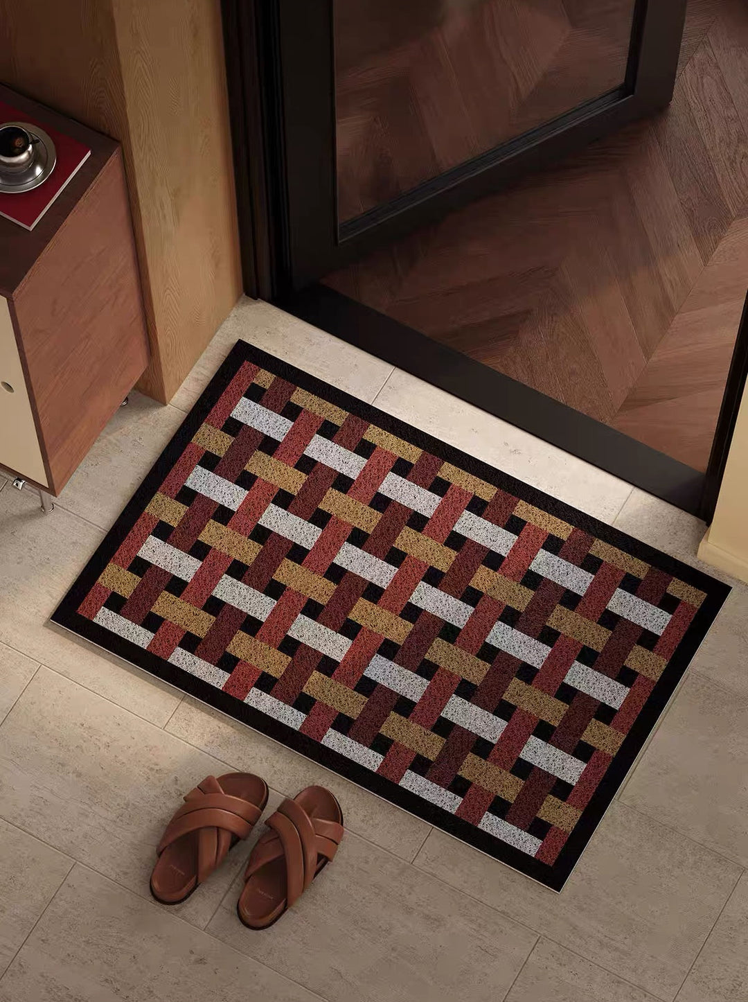 Geometric Weaving Door Mat