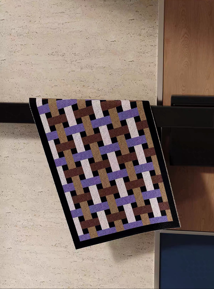 Geometric Weaving Door Mat