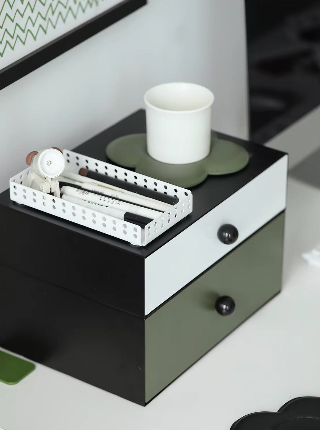 Color-Block Stackable Drawer