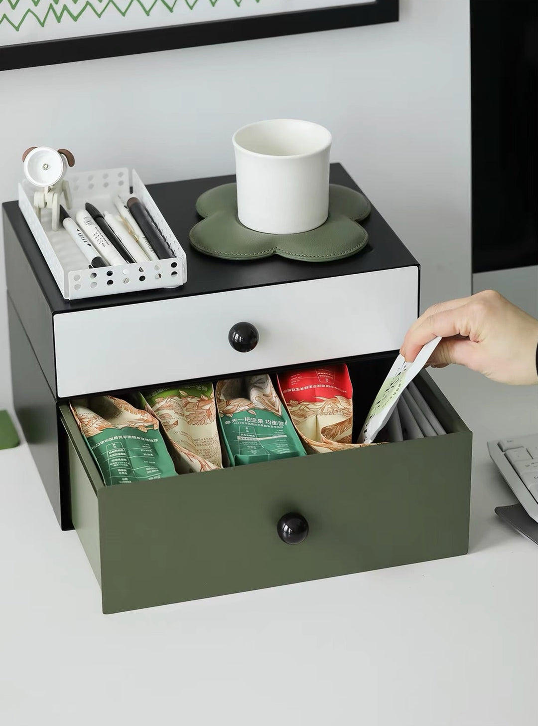Color-Block Stackable Drawer