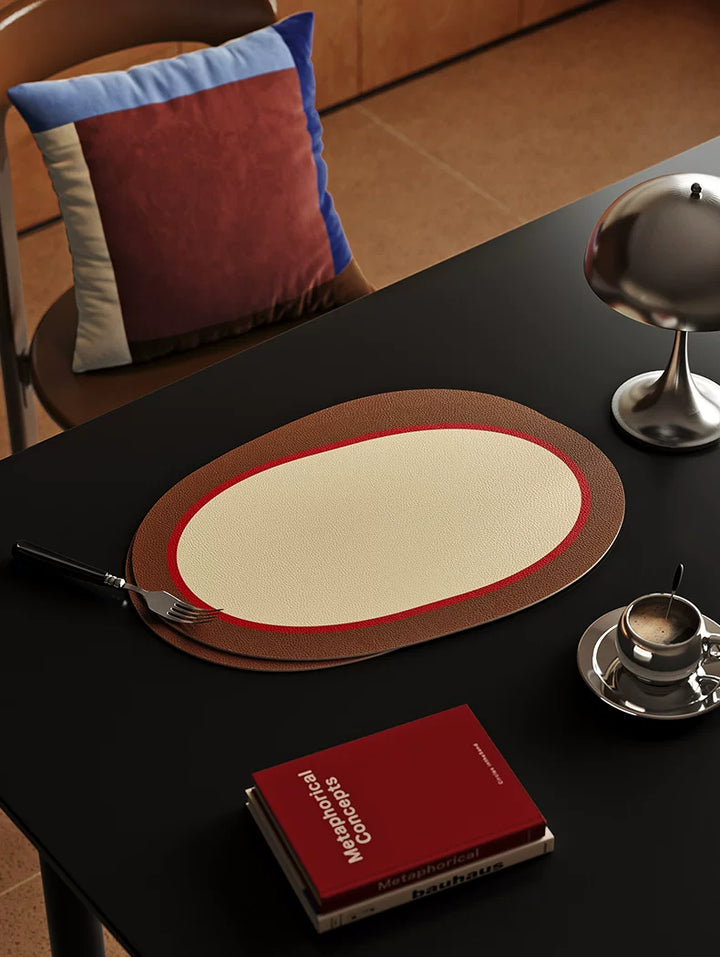 Oval Minimalist Placemats Set