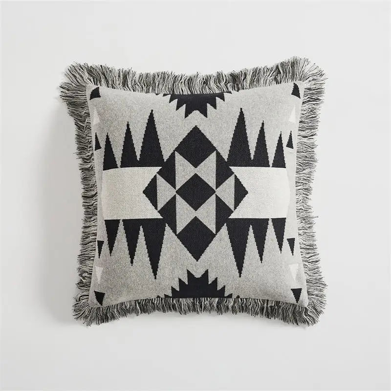 Bohemian Fringe Pillow Cover