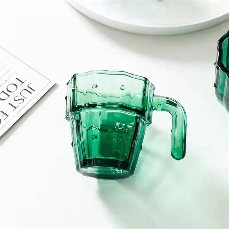 Green Cactus Glassware Set