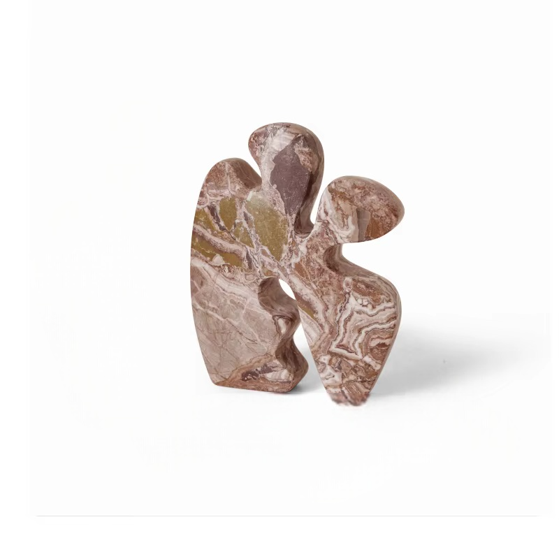 Irregular Red Marble Sculpture