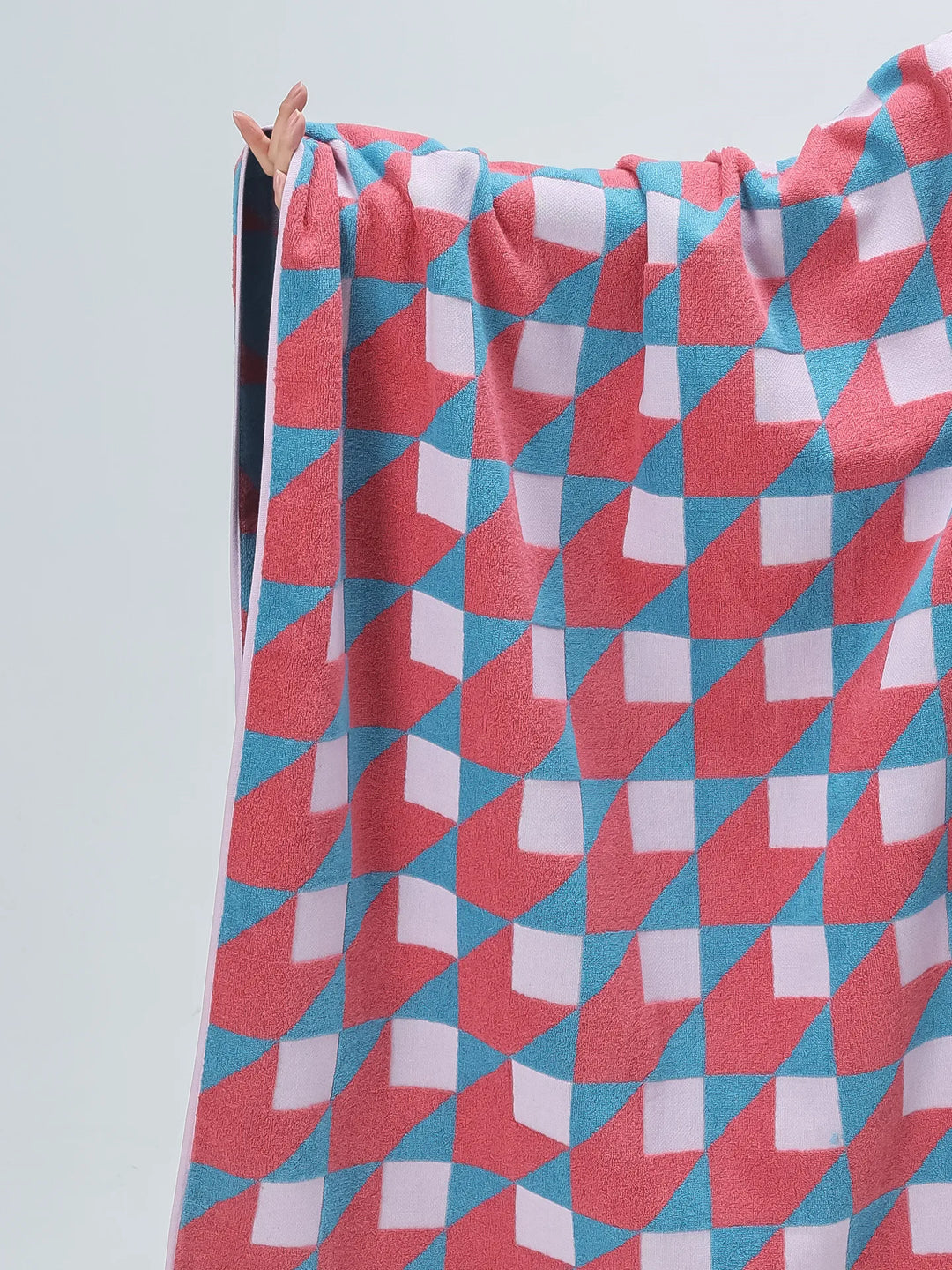 3D Cube Pattern Towels