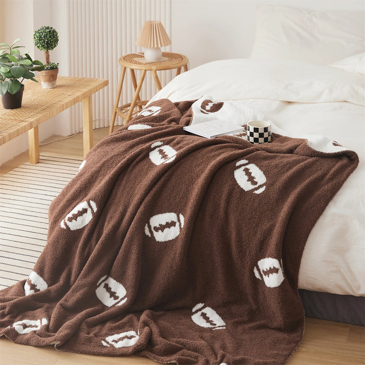 Football Print Blanket