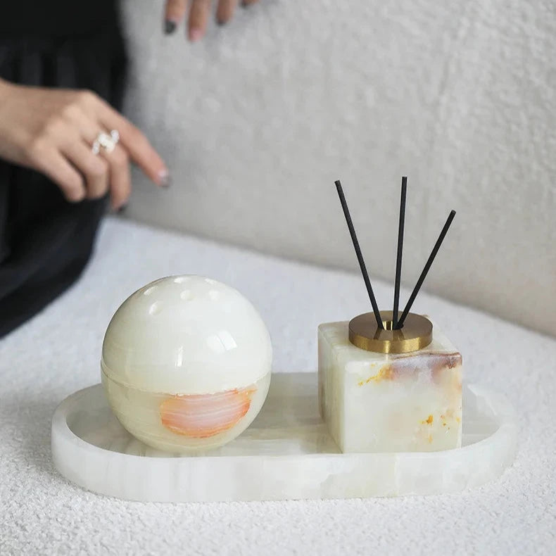 Marble Fragrance Diffuser Set