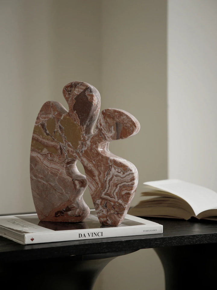 Irregular Red Marble Sculpture