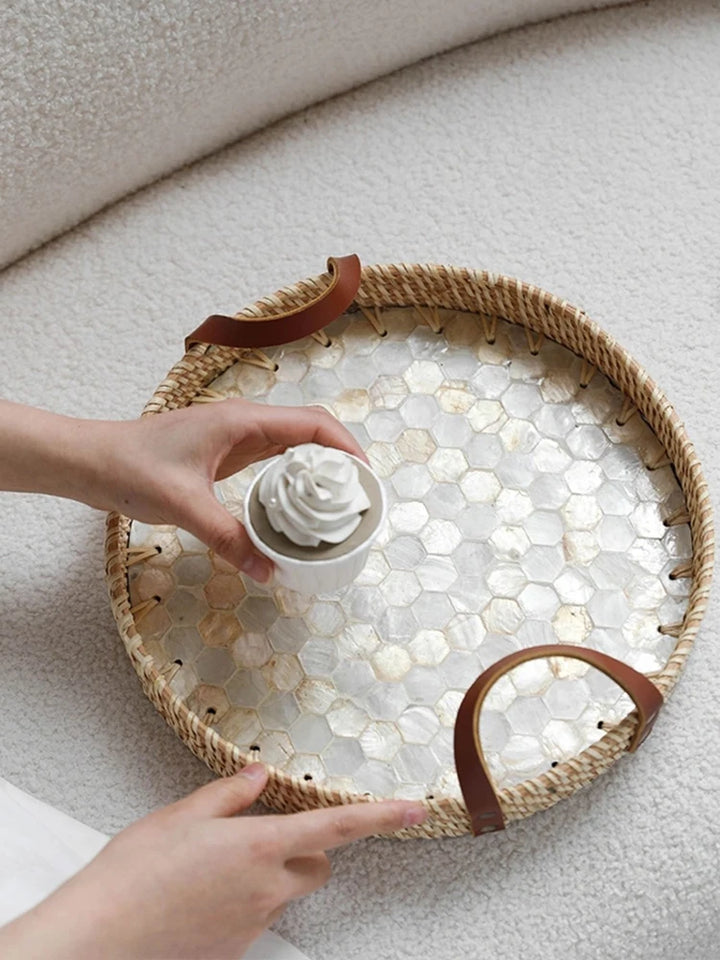 French Inspired Rattan Trays