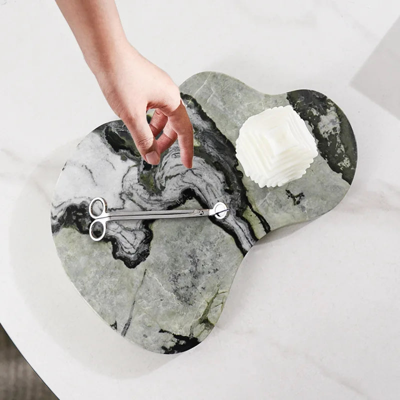 Green Marble Wine Chiller & Tray